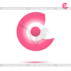 C letter logo template - vector clipart