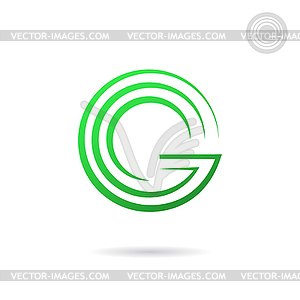 G letter logo - vector clip art