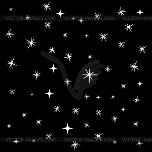 Star background - vector clip art