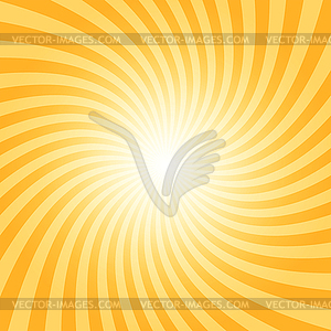 Sunray spiral pattern - vector image