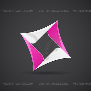 Rhombus figure icon - vector clipart