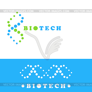 DNA logo sign - vector clipart