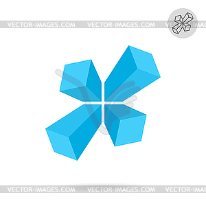 X letter logo template - vector clipart