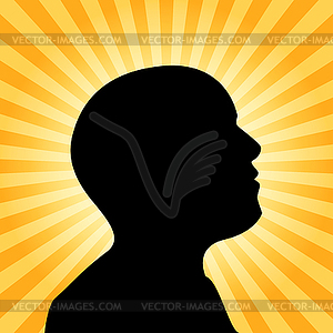 Human silhouette , idea concept - vector image