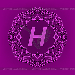 Monogram H Design - vector image