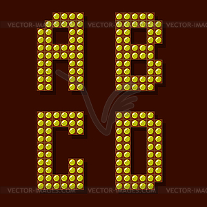 Light Letters - vector clipart