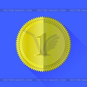 Gold Medal - vector clipart