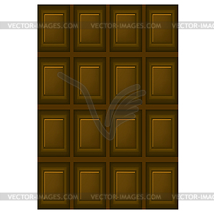 Milk Chocolate Bar - vector clip art