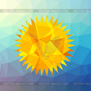 Mosaic Sun - vector clip art