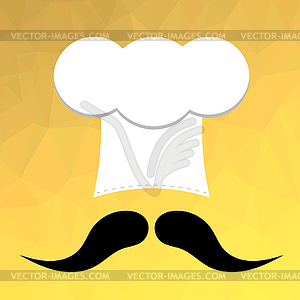 Chef Hat and Mustaches - vector image