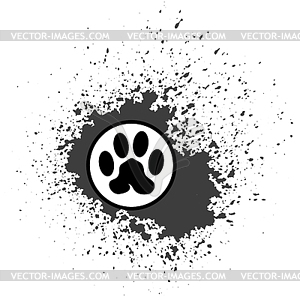 Paw Print Icon - vector clipart