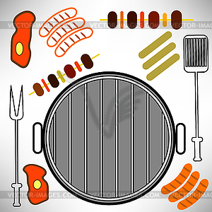 Grill Icon - vector image