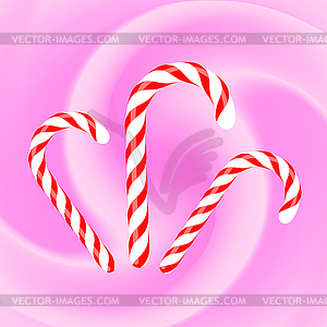 Candy Canes - vector clip art