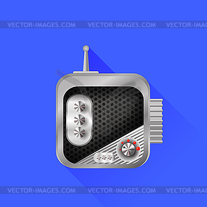 Radio Icon - vector clip art