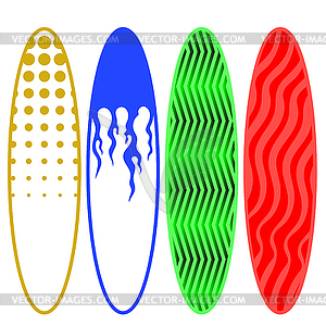 Surfboards - vector clipart