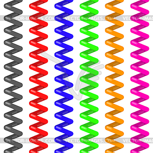 Набор телефонных кабелей - векторное изображение EPS