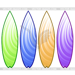 Surfboards - vector clipart