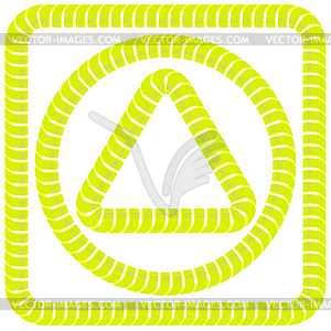 Yellow Frames - vector image