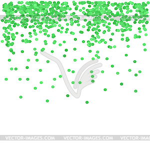 Green Confetti - vector image