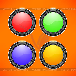 Colorful Buttons - vector image