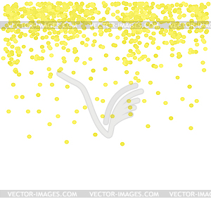 Yellow Confetti - vector image