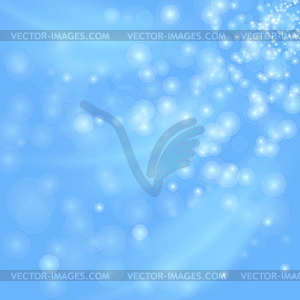 Blurred Lights Blue Background - vector image