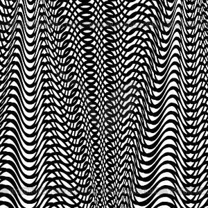 Black Wave Background - vector clip art