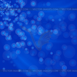 Blurred Lights Blue Background - vector image