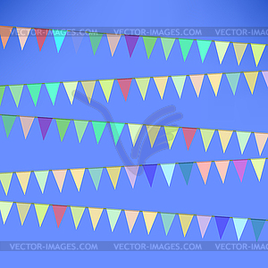 Set of Colorful Flags - vector clipart