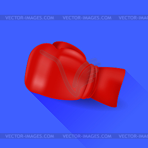 Красный боксерскую перчатку - векторное изображение EPS