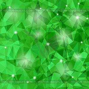 Abstract Green Polygonal Background - stock vector clipart