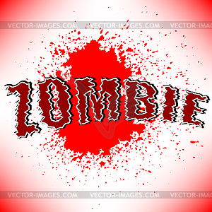 Zombie Title - vector clipart