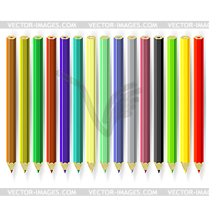 Set of Colorful Pencils - vector image
