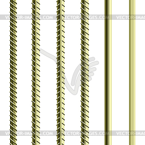 Rebars, Reinforcement Steel - vector image