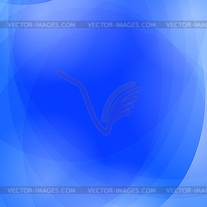 Abstract Blue Wave Background - vector clipart / vector image