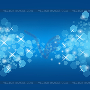 Abstract Blue Circle Background - vector clipart