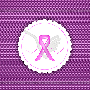 Breast Cancer Awareness Pink Ribbon - vector clipart