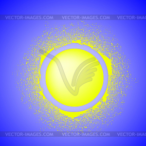 Yellow Sun Icon - vector clipart