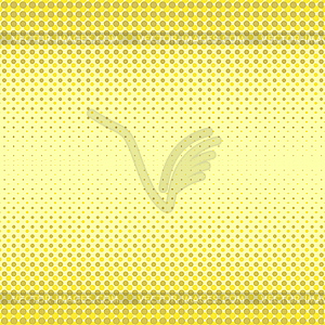 Yellow Halftone Patterns - vector image