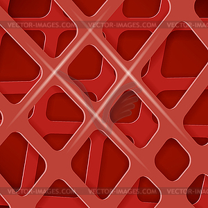 Crossed Lines Abstract Red Cover Background - vector clipart