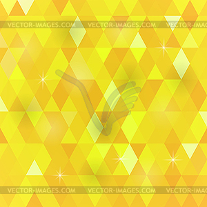 Yellow Geometric Retro Mosaic Pattern - royalty-free vector image