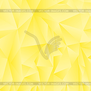 Abstract Yellow Polygonal Background - vector clip art