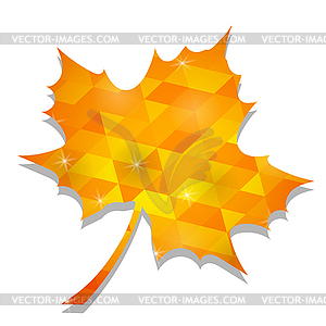 Autumn Yellow Leaf - vector clipart
