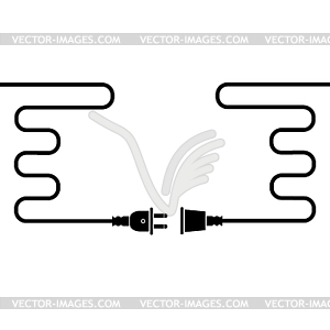 Электрический разъем - векторное изображение EPS