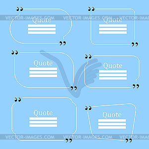 Quote Bubble. Empty Template - royalty-free vector image