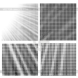 Набор Полутоновый шаблоны - векторная графика