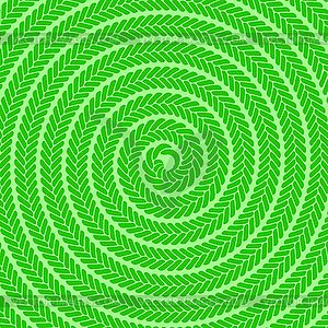 Abstract Green Spiral Pattern - vector clipart