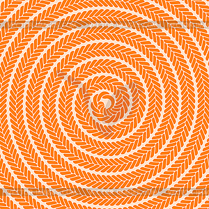 Abstract Orange Spiral Pattern - color vector clipart