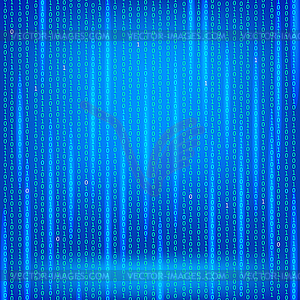 Concept Binary Code Numbers. Algorithm Binary, Code - vector image