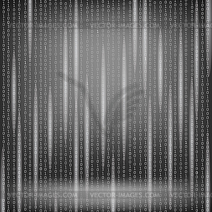 Concept Binary Code Numbers. Data Code, Decryption - vector image